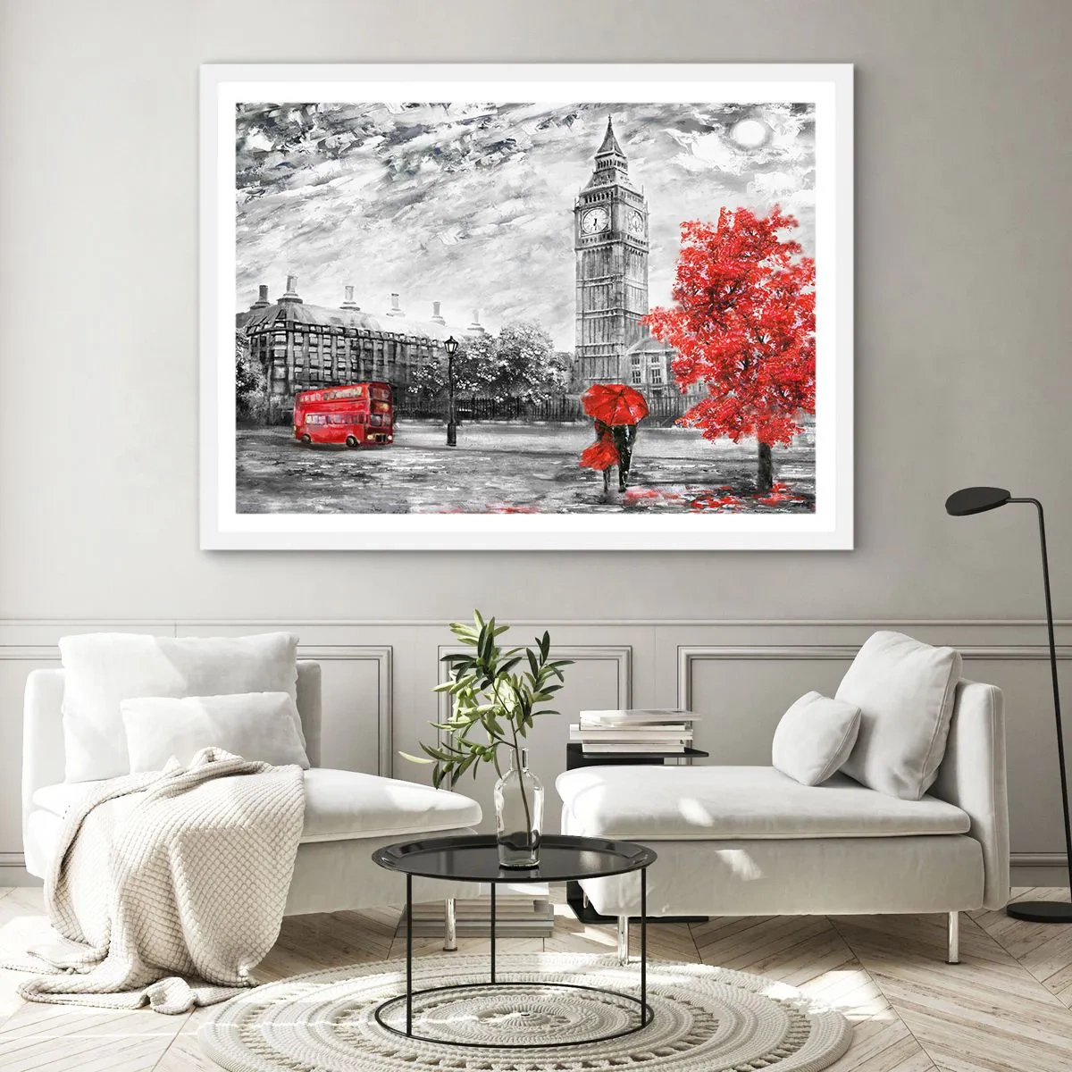 Poster in white frmae - Exciting Day - 40x30 cm