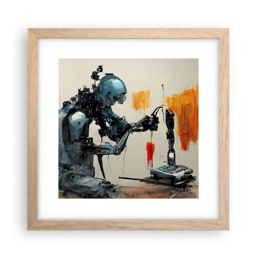 Poster in light oak frame - This Is Tomorrow - 30x30 cm