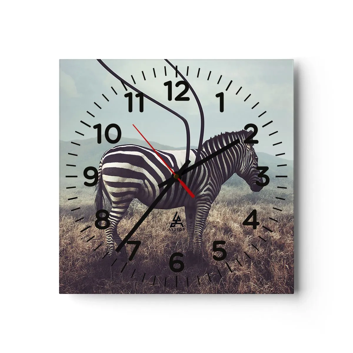 Wall clock - Clock on glass - Attention! Faulty Design - 40x40 cm