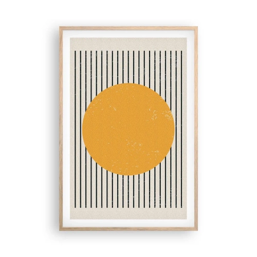 Poster in light oak frame - Power of Simplicity - 61x91 cm