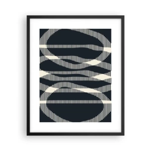 Poster in black frame - Attempt at Breaking Darkness - 40x50 cm