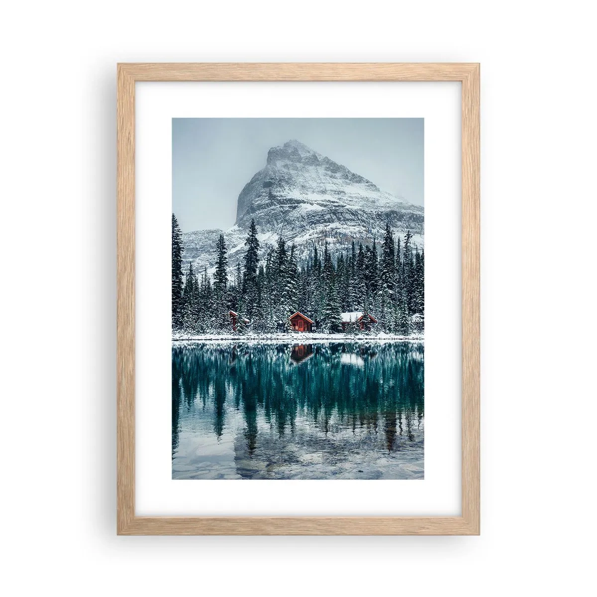 Poster in light oak frame - Canadian Retreat - 30x40 cm