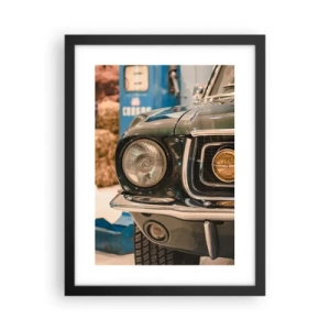 Poster in black frame - Encounter with the Legend - 30x40 cm