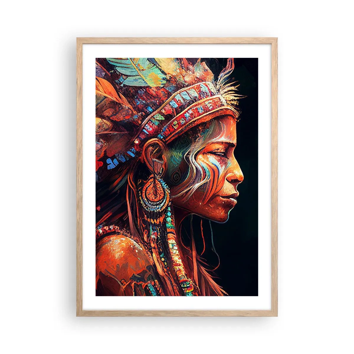 Poster in light oak frame - Magical Ritual - 50x70 cm