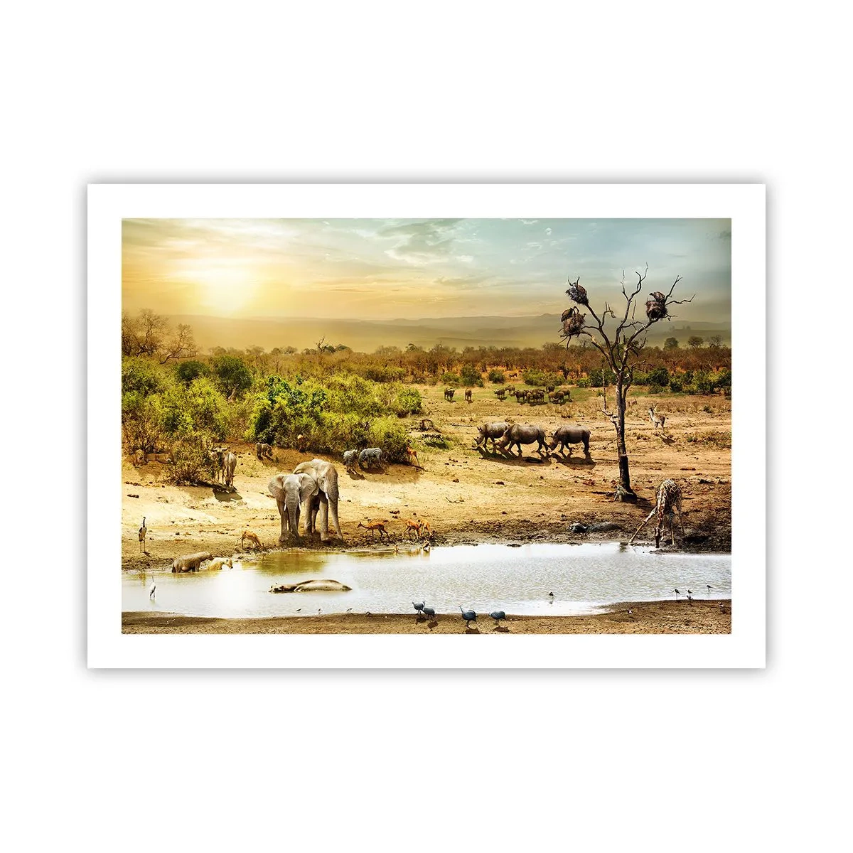 Poster - There Is a River that Flows from Eden - 70x50 cm