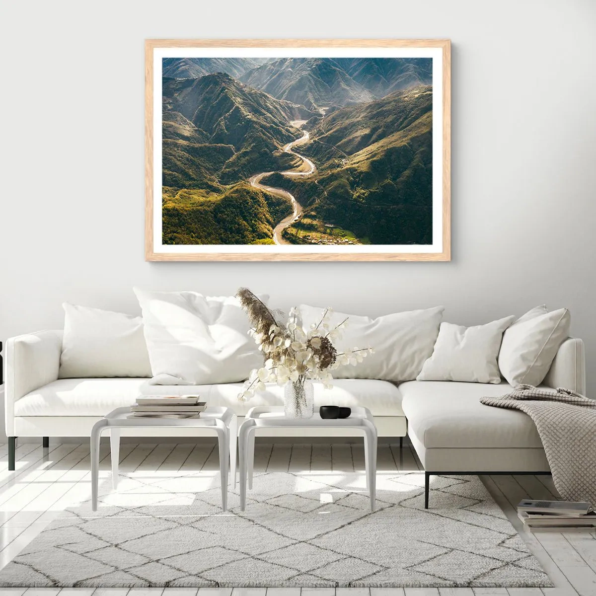 Poster in light oak frame - Straight from the Heart of the Mountains - 40x30 cm