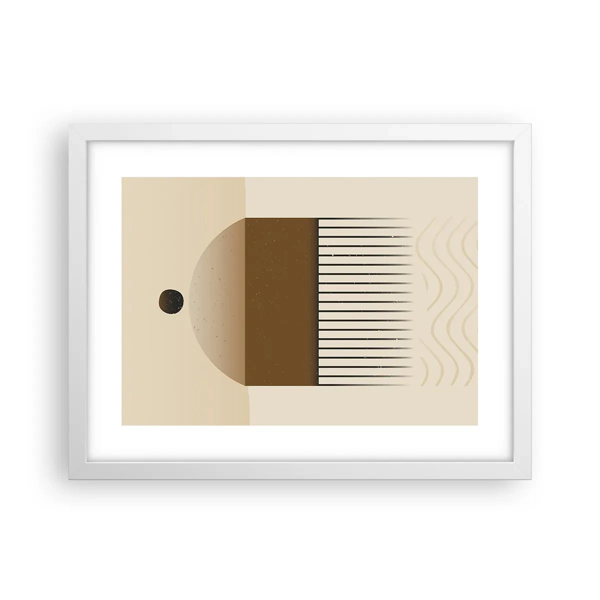 Poster in white frmae - Different States - 40x30 cm