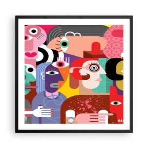 Poster in black frame - Picasso Sent Us - 60x60 cm