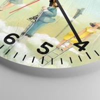 Clock face with numbers