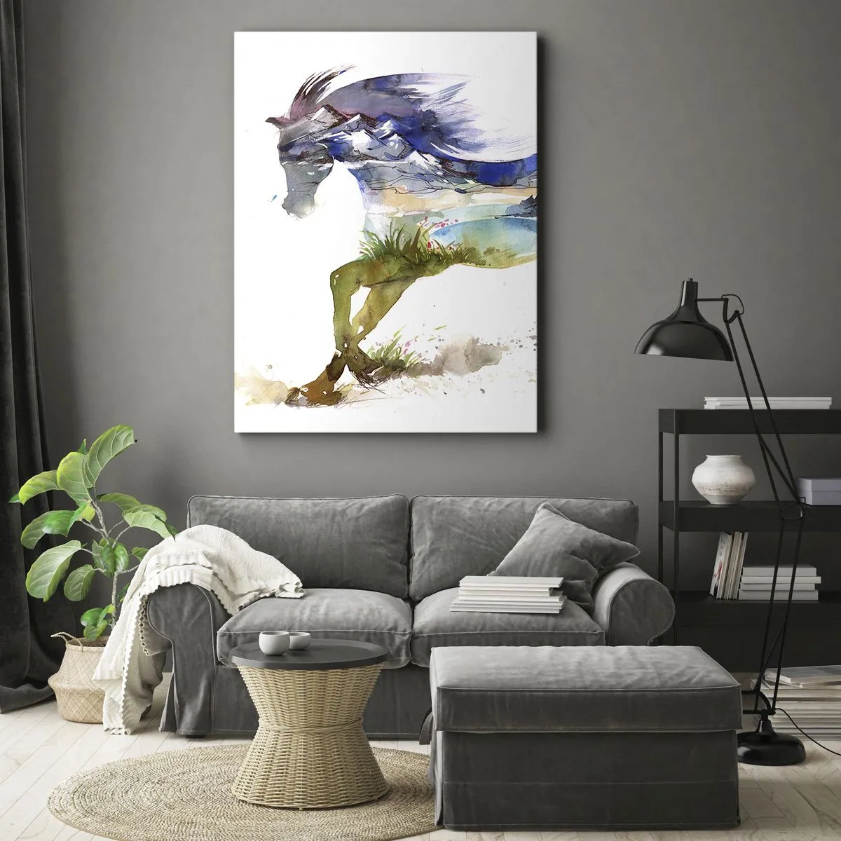 Canvas picture - From a Meadow Straight to Heaven - 65x120 cm