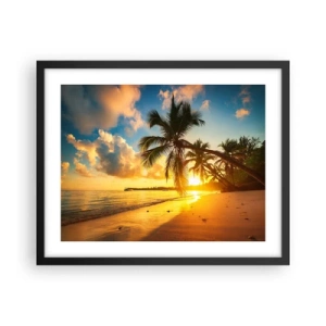 Poster in black frame - Caribbean Dream - 50x40 cm