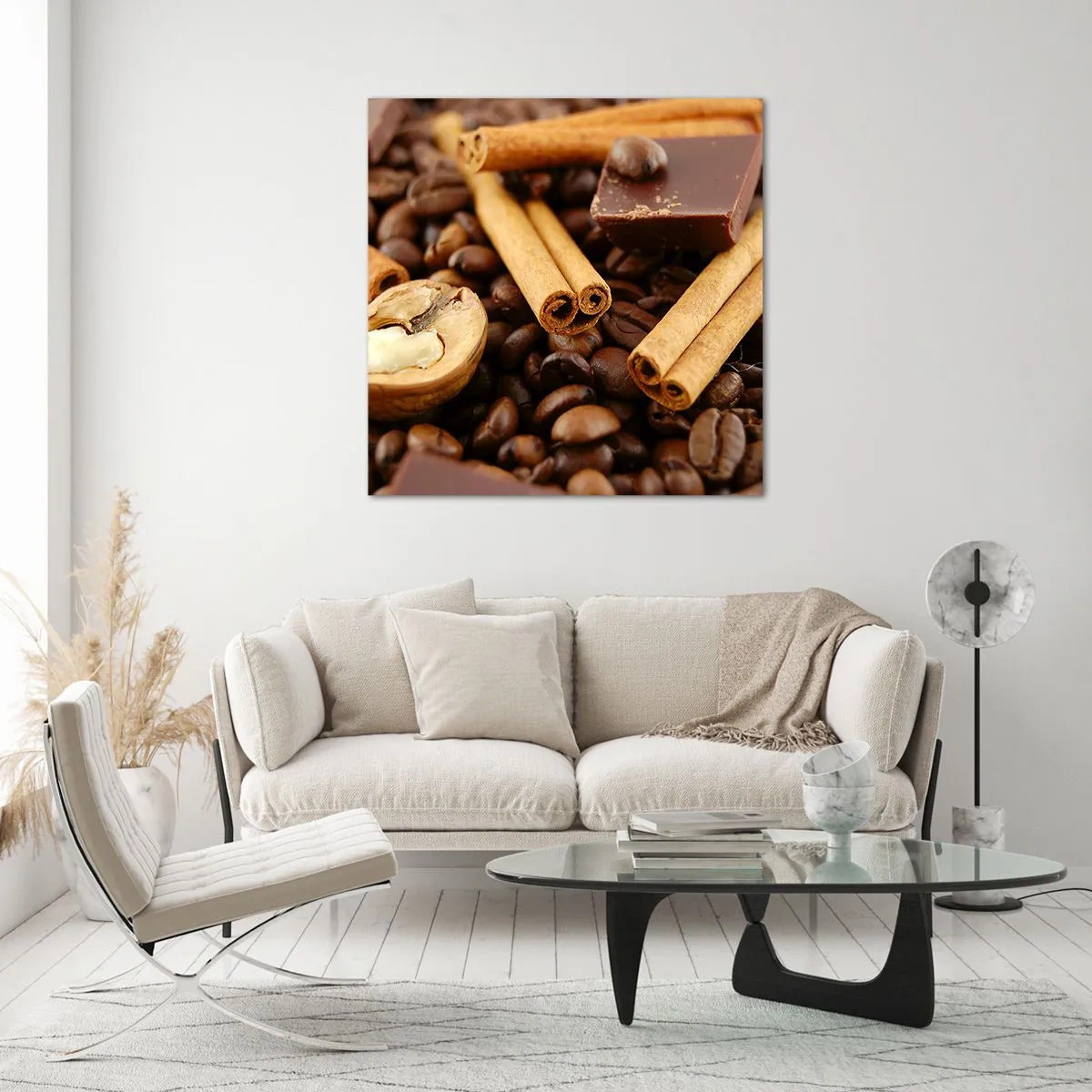 Glass picture - Concert of Aromas - 70x70 cm