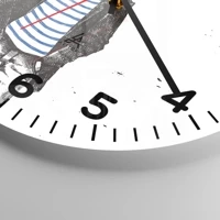 Clock face with numbers