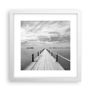 Poster in white frmae - Maybe a Trip… - 30x30 cm