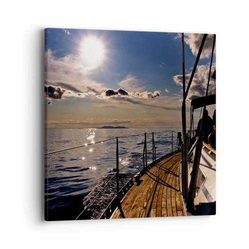 Canvas picture - Under the Sails towards the Sun - 40x40 cm