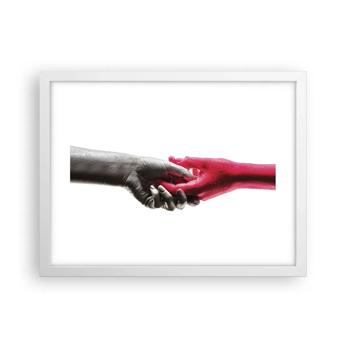 Poster in white frmae - Together, although Different - 40x30 cm