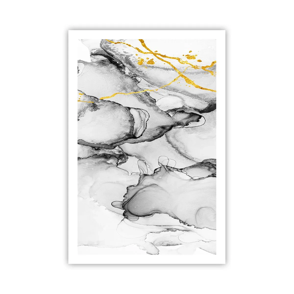 Poster - Composition with a Golden Motif - 61x91 cm