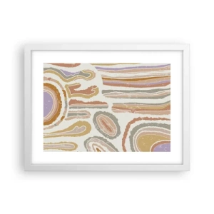 Poster in white frmae - Colourful Cross-Sections - 40x30 cm