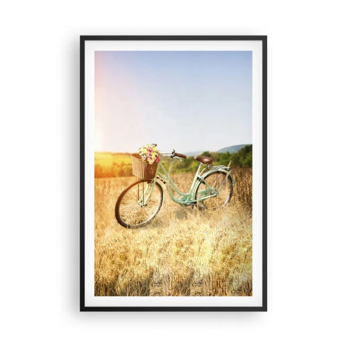 Poster in black frame - I will Stay Here for a While - 61x91 cm