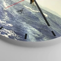 Clock face with lines