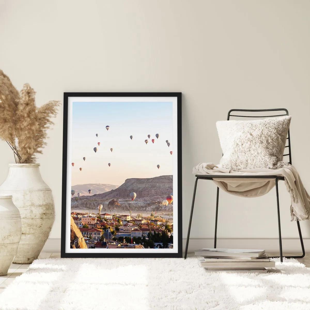 Poster in black frame - Like Ships in the Sky - 70x100 cm