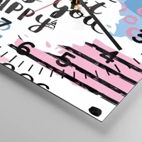 Clock face with numbers
