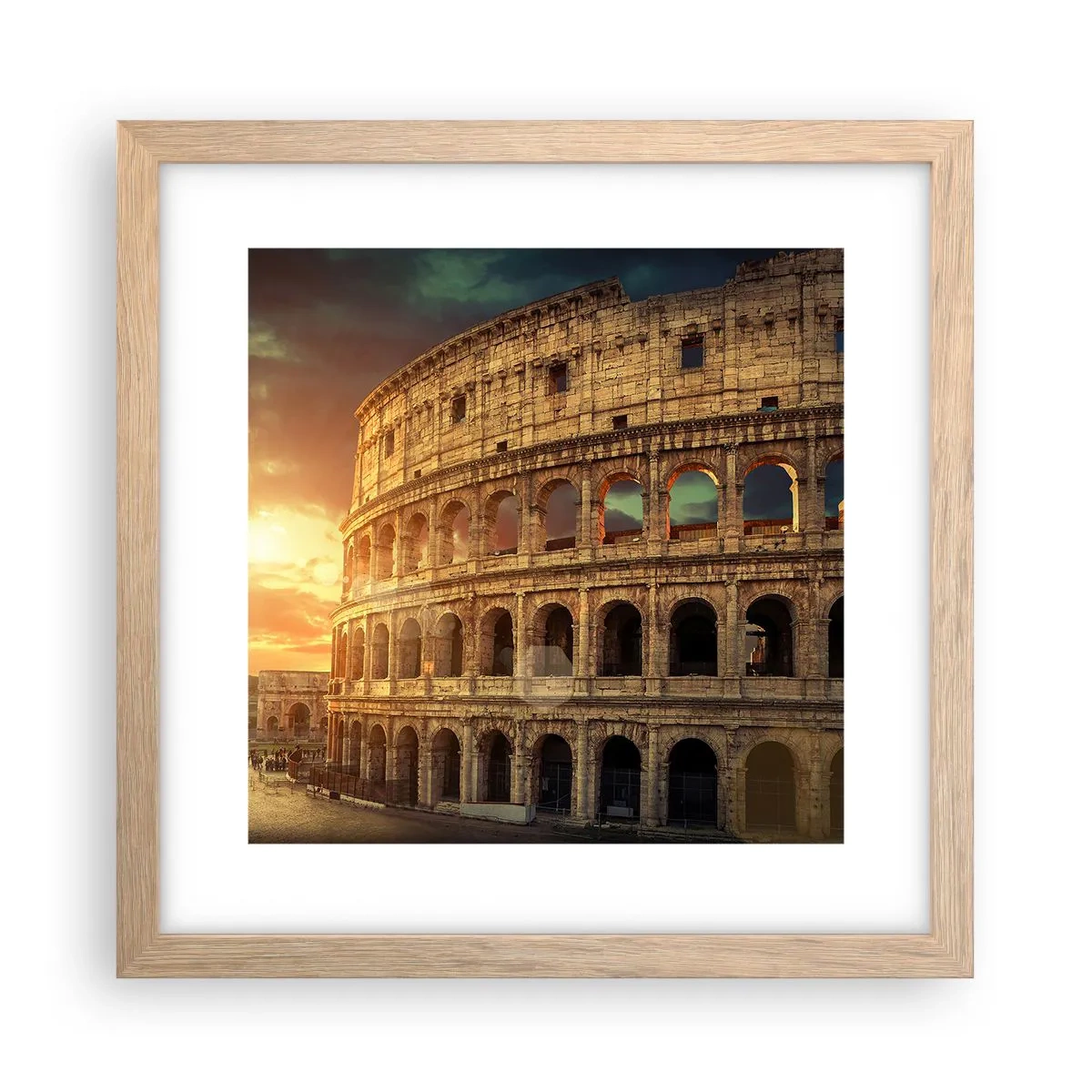 Poster in light oak frame - Colossal Impression - 30x30 cm