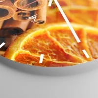 Clock face with lines