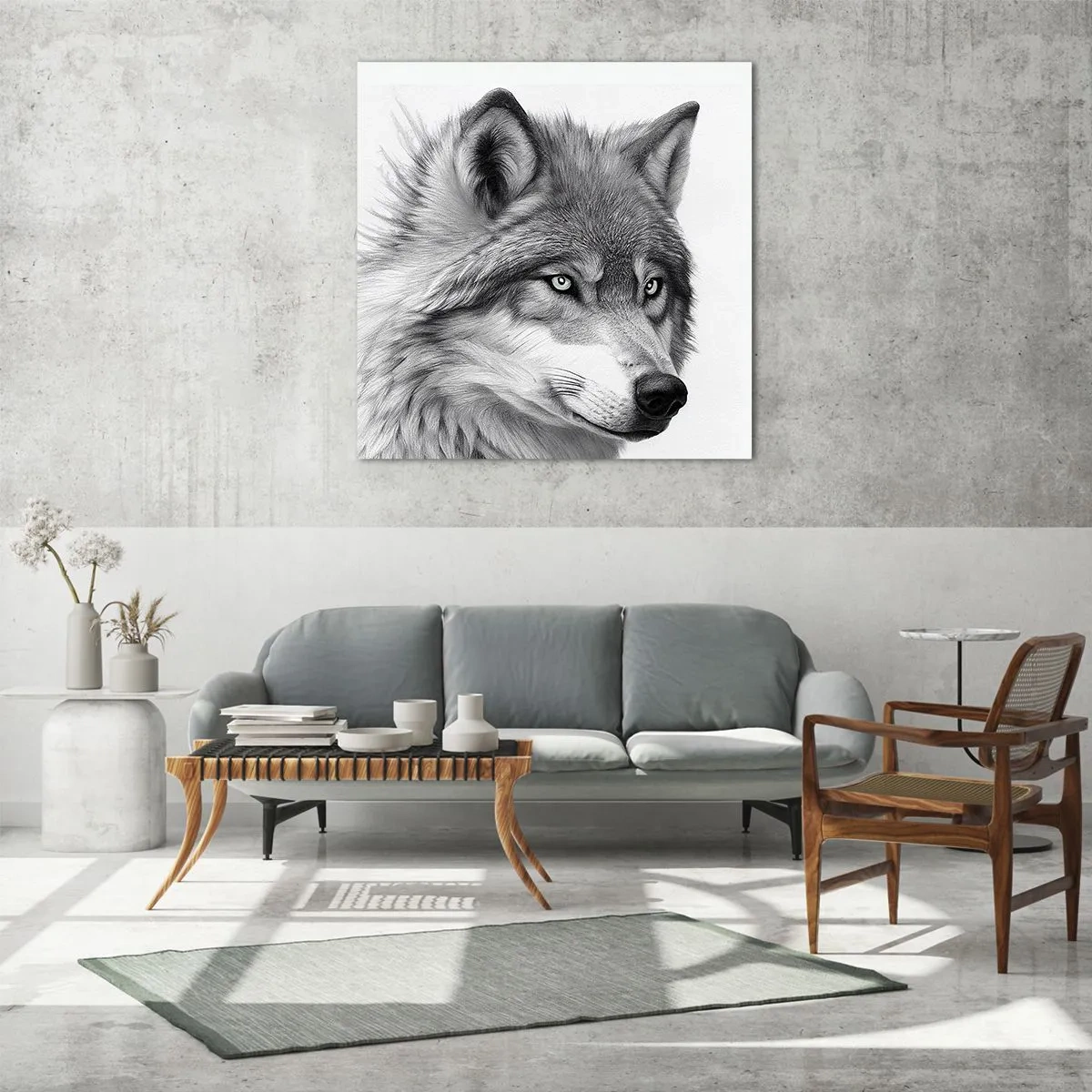 Glass picture - Alpha - Without a Doubt - 60x60 cm