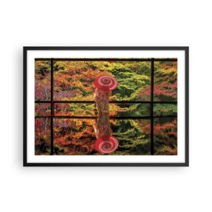 Poster in black frame - In a Temple of Nature - 70x50 cm
