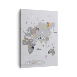 Canvas picture - Tell Me Where You Are From - 50x70 cm
