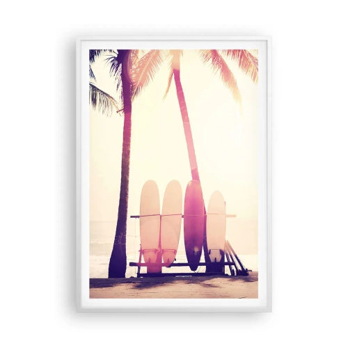 Poster in white frmae - It Will Be a Wonderful Day - 70x100 cm