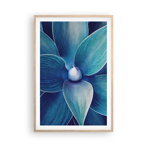 Poster in light oak frame - Blue from the Sky - 61x91 cm