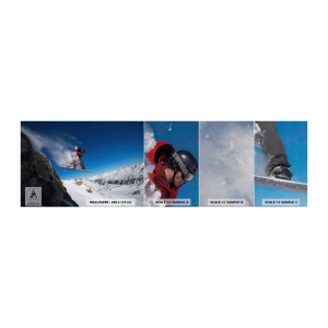 Photo Wallpaper Sample Premium Canvas - And You Became Part of Space - Landscape, Snowboarding, Sport - 100x30 cm