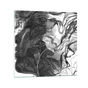 Glass picture - Wrapped up in Dreams - 50x50 cm