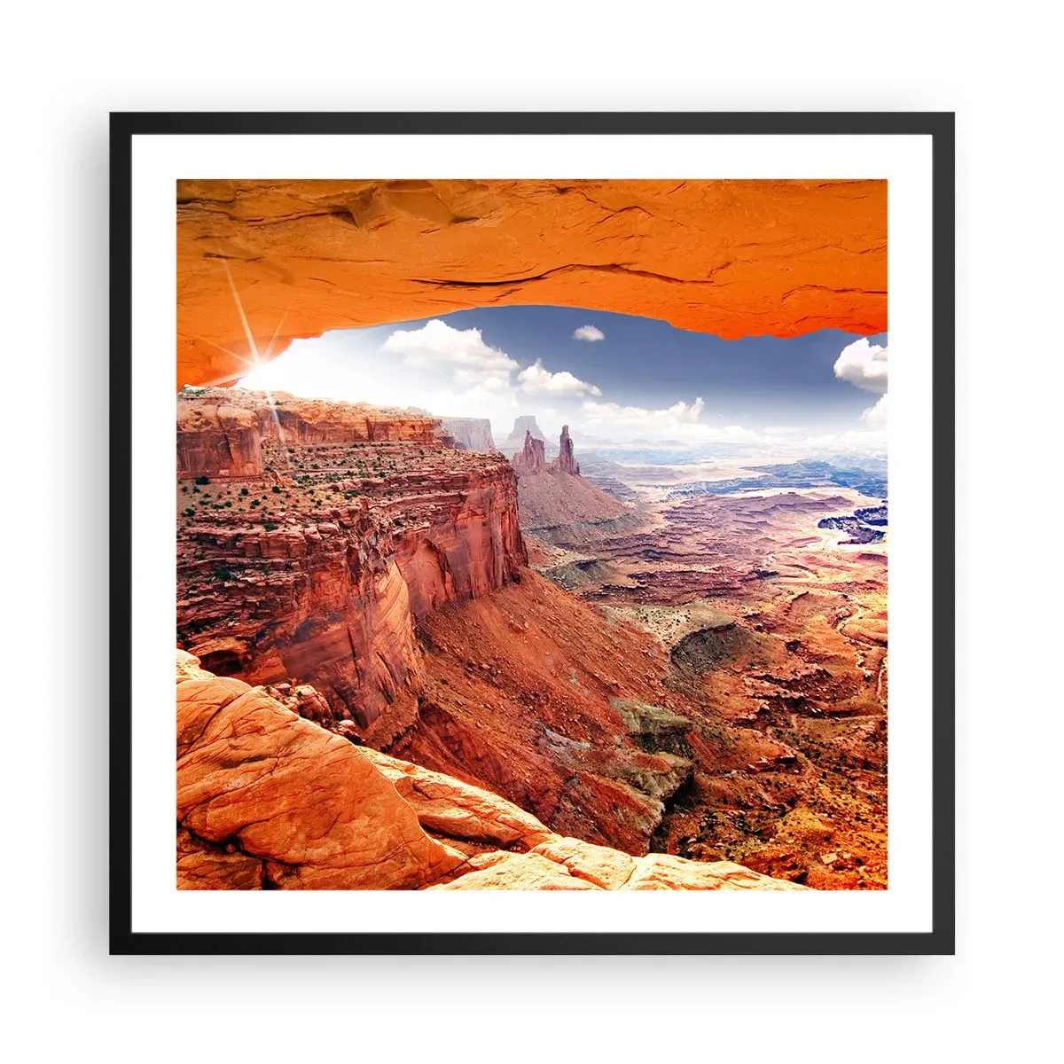 Poster in black frame - Sculpted by Nature - 60x60 cm