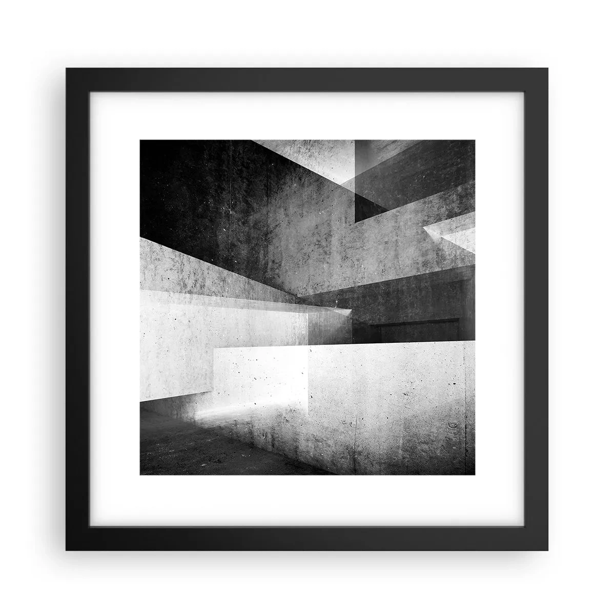 Poster in black frame - Structure of Space - 30x30 cm