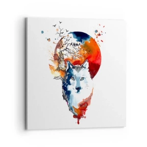 Canvas picture - Face to Face With the Night - 70x70 cm