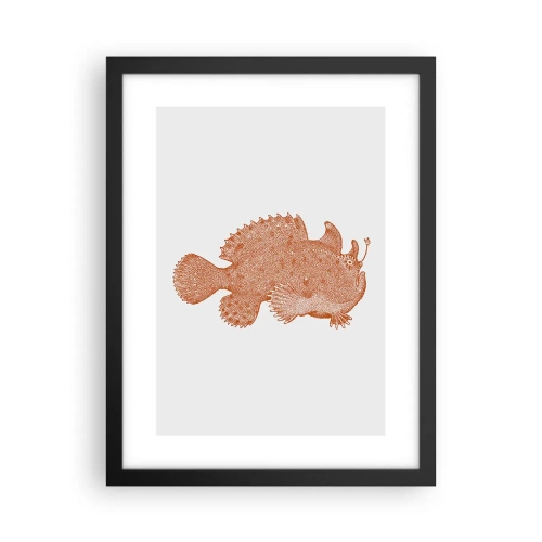 Poster in black frame - Fish after All - 30x40 cm