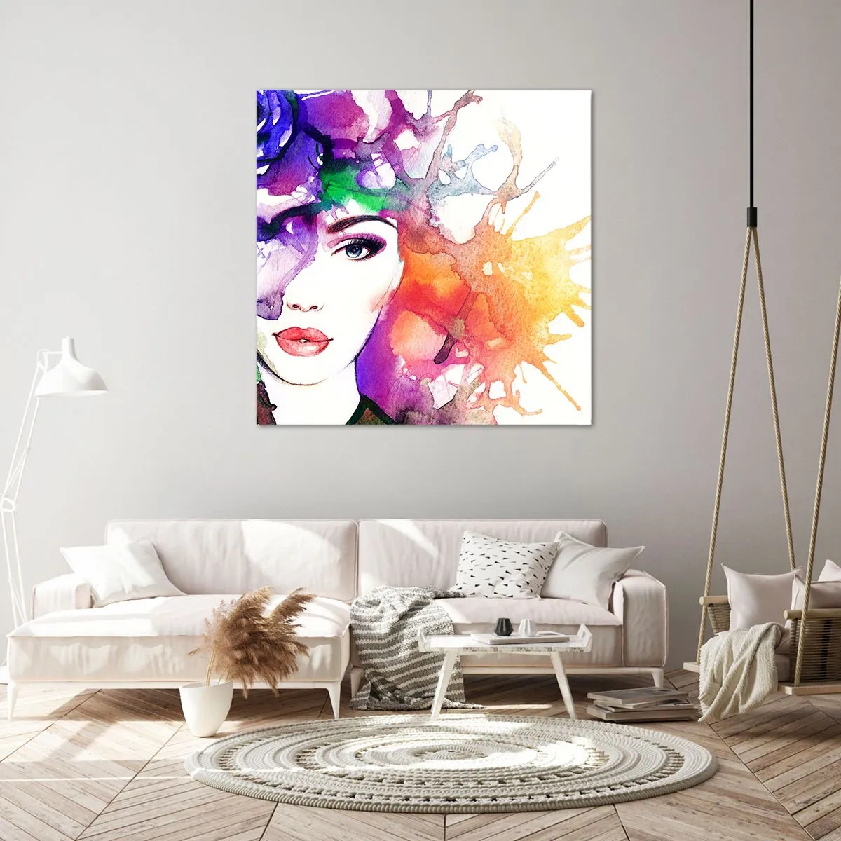 Canvas picture - With Head in the Clouds - 60x60 cm