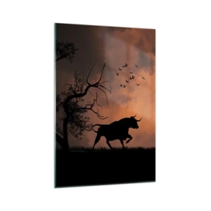 Glass picture - Dramatic Show of Nature - 70x100 cm