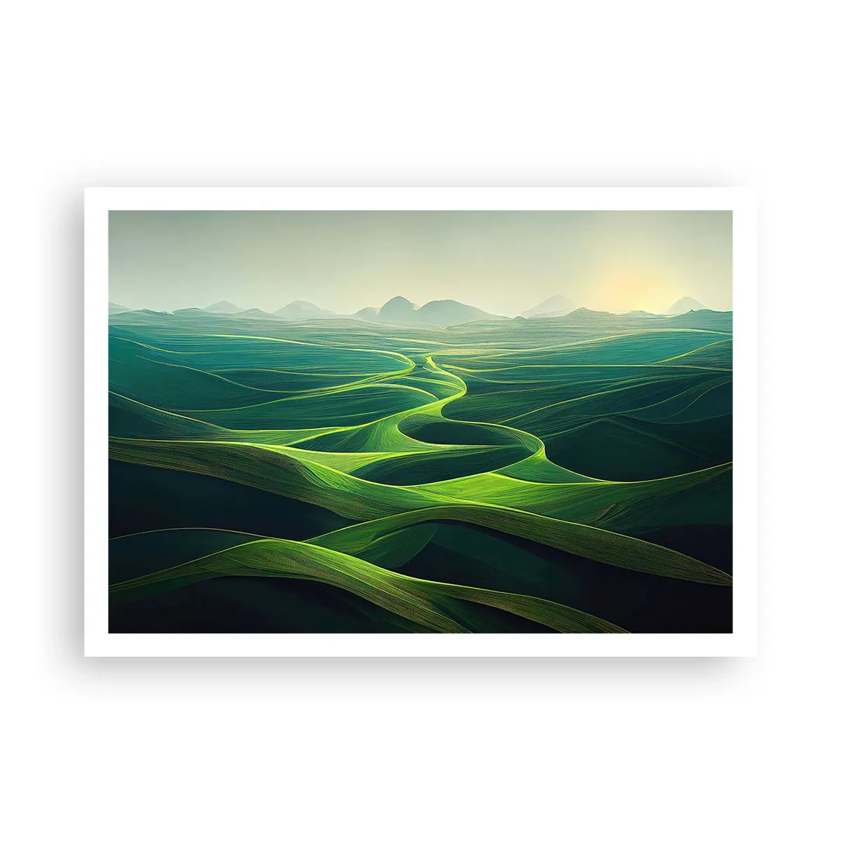 Poster - In Green Valleys - 100x70 cm