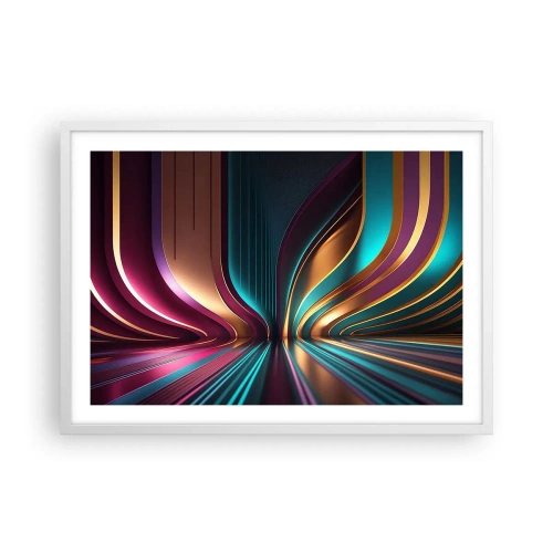 Poster in white frmae - Architecture of Light - 70x50 cm
