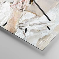 Clock face with lines