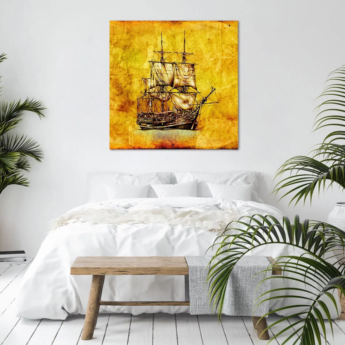 Canvas picture - Direction Tortuga! - 70x70 cm