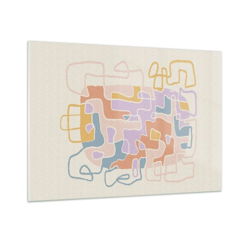 Glass picture - Maze - Joyful Adventure - 100x70 cm