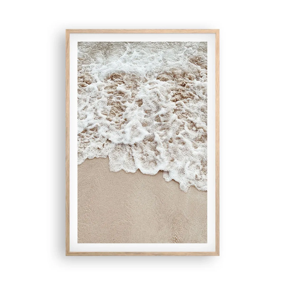 Poster in light oak frame - Be Right Back - 61x91 cm