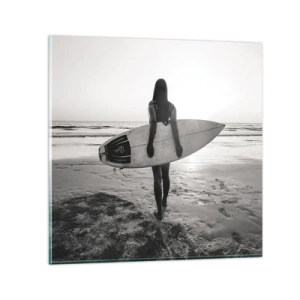 Glass picture - Daughter of Sea Wave - 70x70 cm