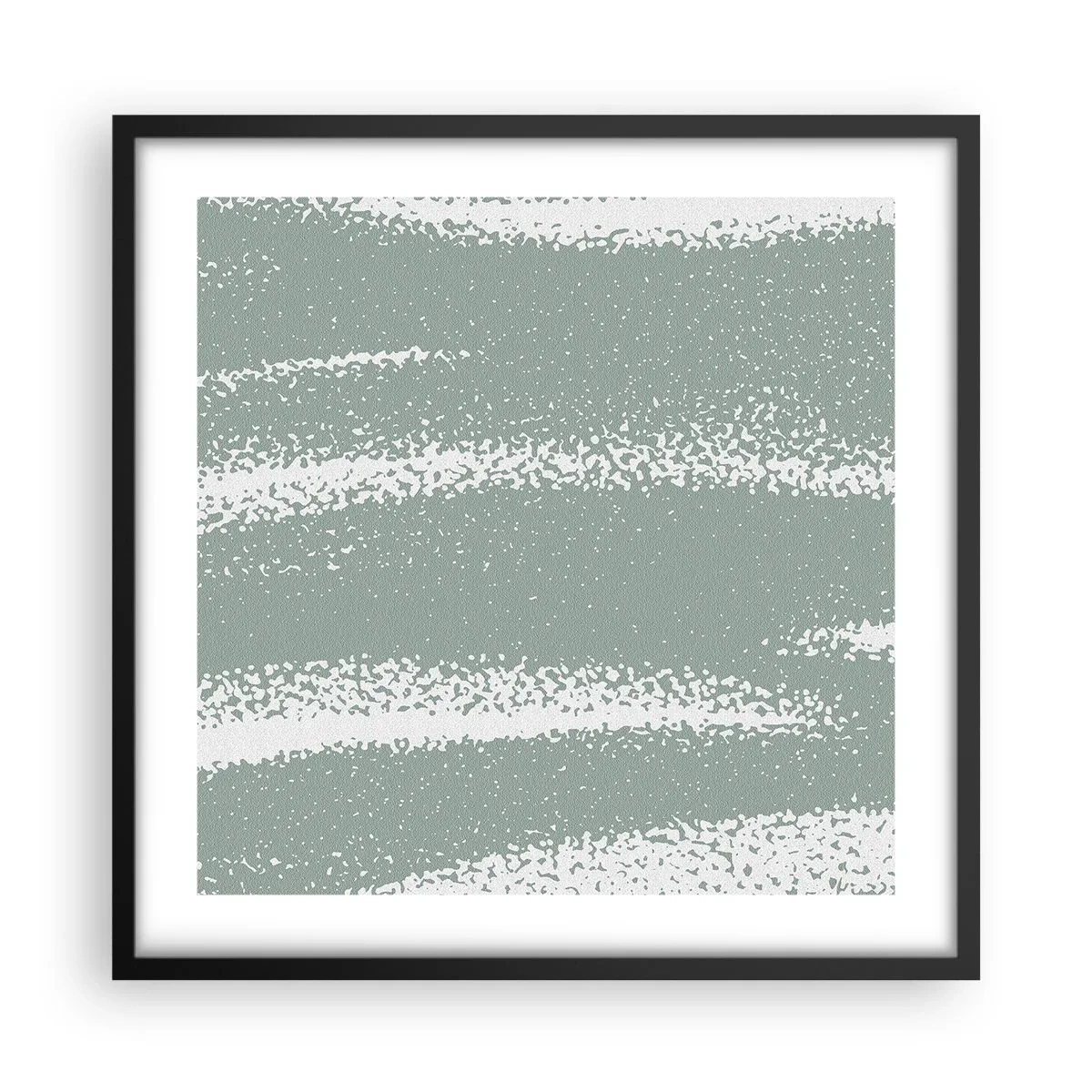 Poster in black frame - Abstrcat in Winter Climate - 50x50 cm