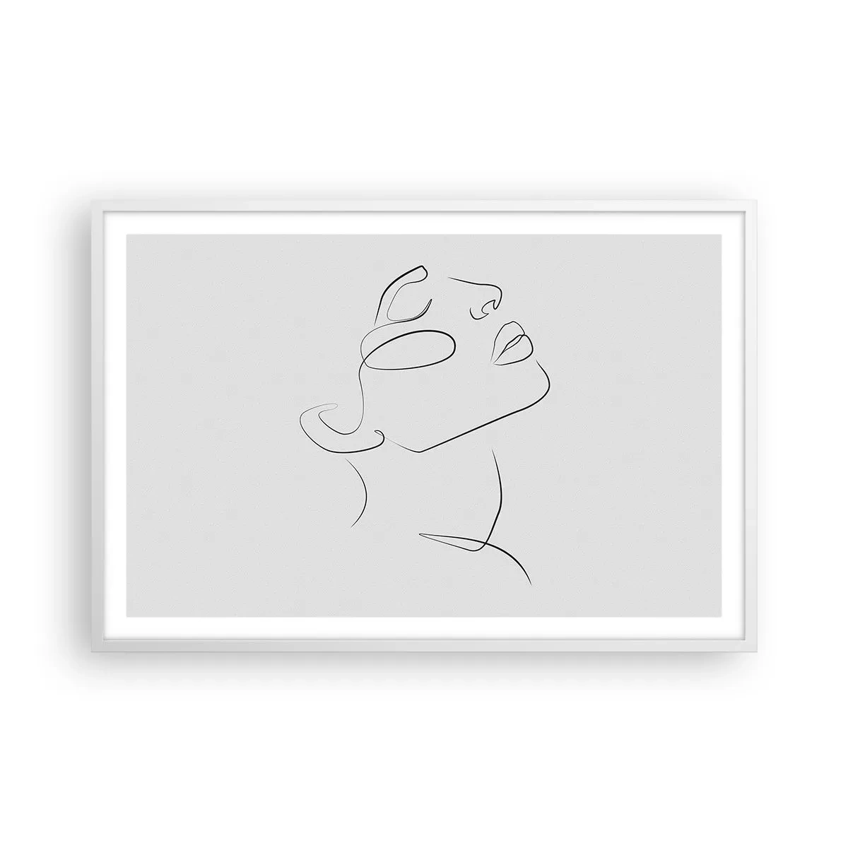 Poster in white frmae - Meanders of a Dream - 91x61 cm